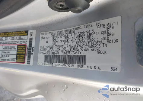 2011 Toyota Tacoma z USA, uszkodzony, nr VIN 5TFNX4CN2BX006408